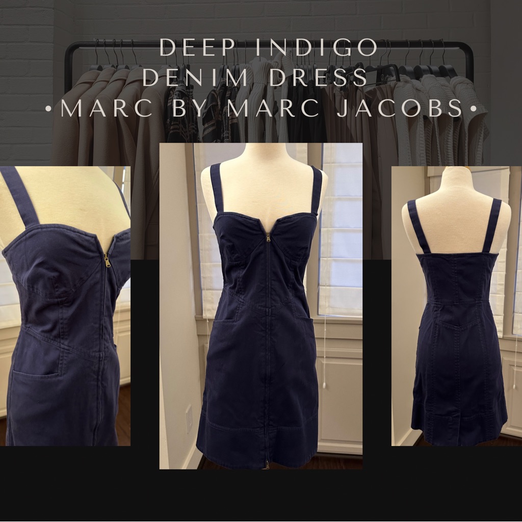 Marc Jacob’s - Corset Stitch Indigo Denim Dress With Pockets